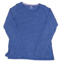 Tmavomoré melírované tričko H&M