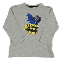 Sivé melírované tričko s Batmanem