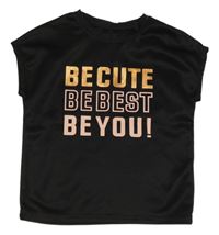 Čierne športové tričko s nápisom Ergeenomixx