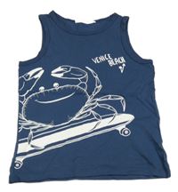 Tmavomodré tílko s krabem H&M