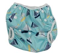 Svetlomodré plenkové nohavičky s lodičkami Teamoy