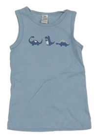 Svetlomodré tielko s dinosaurami Topomini