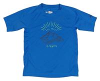 Zafírové športové funkčné tričko s potlačou McKinley