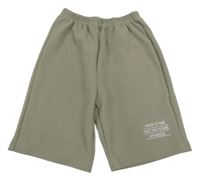 Béžové ľahké vzorované kraťasy s nápisom Shein