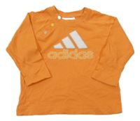Oranžové triko s logem Adidas