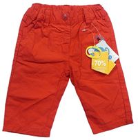 Červené plátenné nohavice s logom tuc tuc