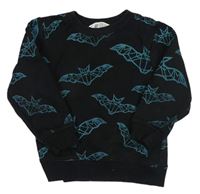Čierna mikina s netopýry H&M