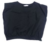 Čierne crop tričko Candy Couture
