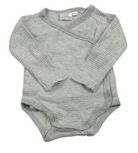 Sivo-biele pruhované melírované zavinovací body BORNINO