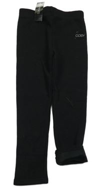 Nové - černé teplákové zateplené legíny St. Bernard