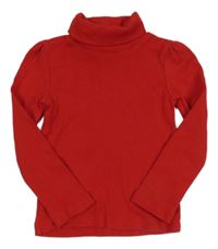 Červený žebrovaný rolák Tu