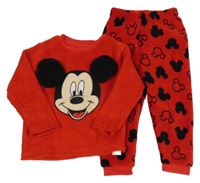 Červené plyšové pyžamo s Mickey PRIMARK