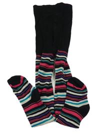 Čierno-pruhované pančuchy