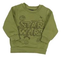 Khaki teplá mikina se Star Wars 