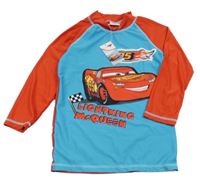 Nové - modro-červené UV triko s Cars Disney