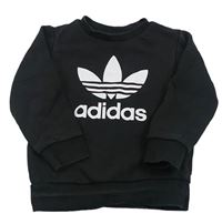 Černá mikina s logem Adidas