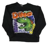 Čierna mikina s dinosaurom H&M