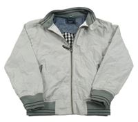 Světlešedá šusťáková jarní bunda Next