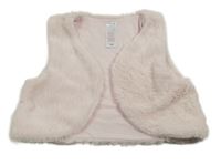 Svetloružová kožušinová podšitá vesta C&A