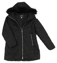 Černý šusťákový zimní funkční kabát s kapucí Regatta