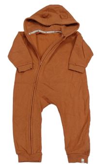 Hnedá tepláková kombinéza s kapucňou George