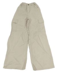 Béžové cargo wide leg rifle Y.F.K.