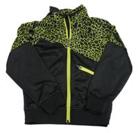 Čierna športová prepínaci mikina so vzorom H&M