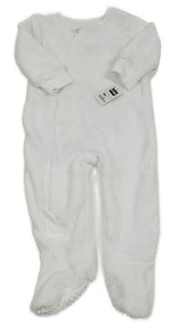 Nové - Bílý chlupatý overal s hvězdami a měsíci Dunnes