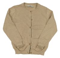 Béžový trblietavý prepínaci sveter C&A