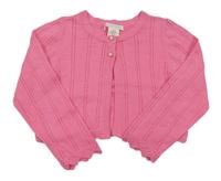 Tmavoružové perforované prepínaci svetrové bolerko