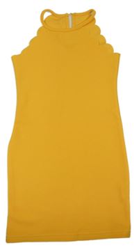 Horčicové šaty Shein