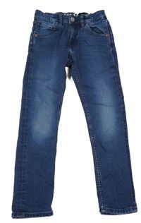 Tmavomodré skinny fit rifle H&M