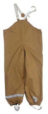 Hnedé šušťákové na traké zateplené nohavice tcm