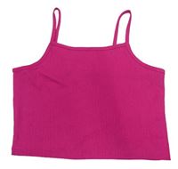 Ružový vzorovaný crop top Pep&Co