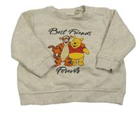 Smotanová melírovaná mikina s Púem H&M