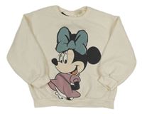 Smotanová mikina s Minnie zn. Zara