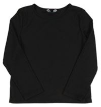 Černé žebrované triko Primark