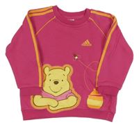 Růžová mikina s Púem a logem Adidas