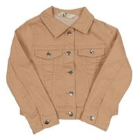 Broskvová ľahká rifľová bunda s vreckami H&M