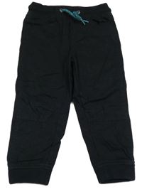 Čierne plátenné podšité nohavice Lupilu