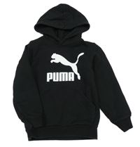 Černá mikian s logem a kapucí Puma