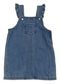 Modré na traké rifľové šaty s vreckom M&S