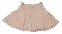 Pudrová rifľová kolová sukňa H&M