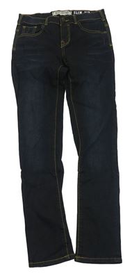 Tmavomodré slim fit rifle Petrol Industries 