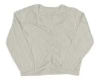 Biely prepínaci sveter s motýlikmi Matalan