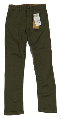 Nové - Khaki teplákové skinny rifle HEMA 