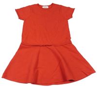 Červené svetrové šaty Zara