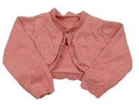 Ružové vzorované svetrové bolerko Tu