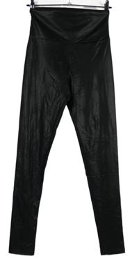 Dámske čierne potiahnuté é legíny