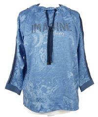 Dámská světlemodrá vzorovaná mikina s nápisem Via Appia 